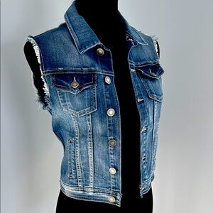 Sleeveless Denim Vest. Size XS.